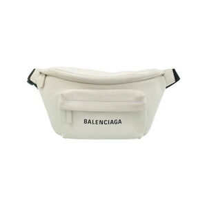 BALENCIAGA Logo Belt Crossbody Bum Bag Black